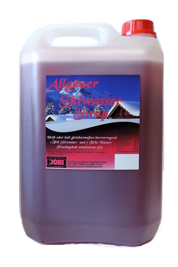 Allgäuer Skiwasser Sirup 5 Liter